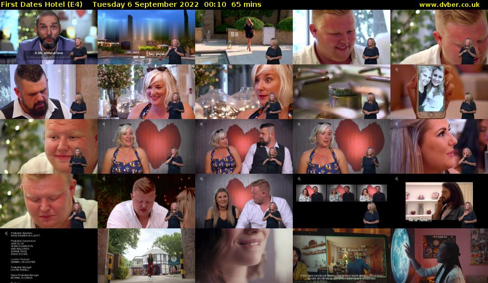 First Dates Hotel (E4) Tuesday 6 September 2022 00:10 - 01:15