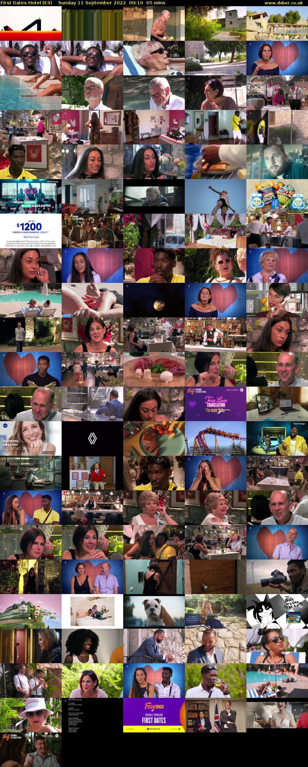 First Dates Hotel (E4) Sunday 11 September 2022 00:10 - 01:15