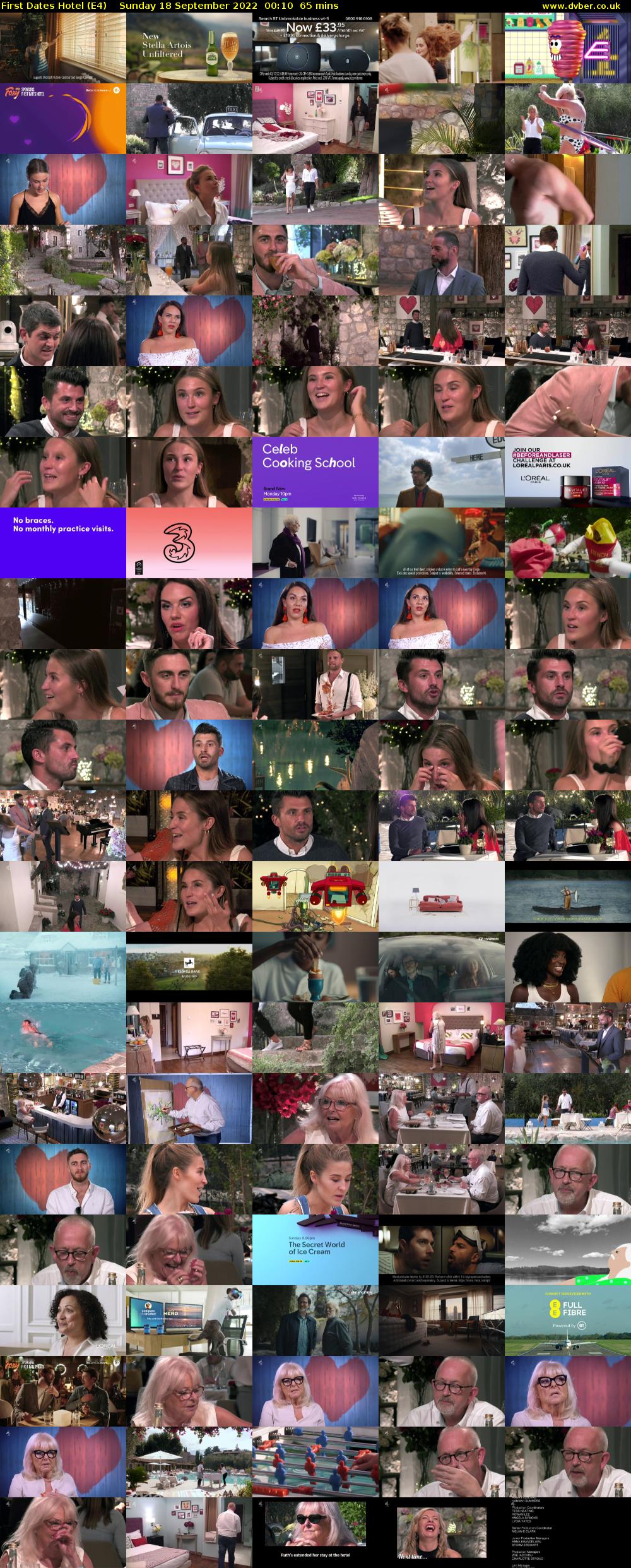 First Dates Hotel (E4) Sunday 18 September 2022 00:10 - 01:15