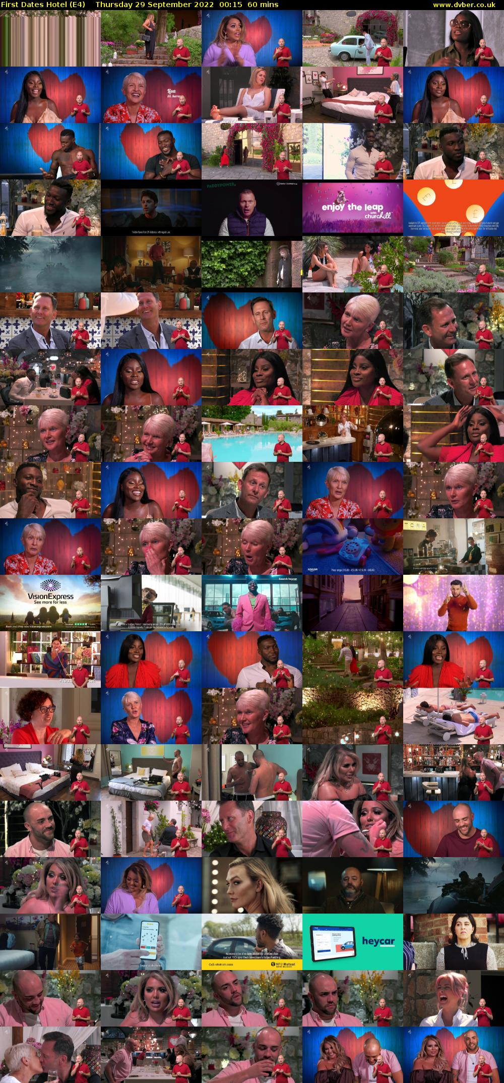 First Dates Hotel (E4) Thursday 29 September 2022 00:15 - 01:15