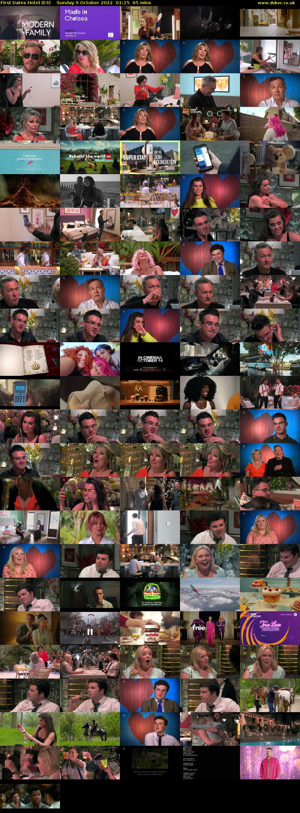 First Dates Hotel (E4) Sunday 9 October 2022 01:15 - 02:20