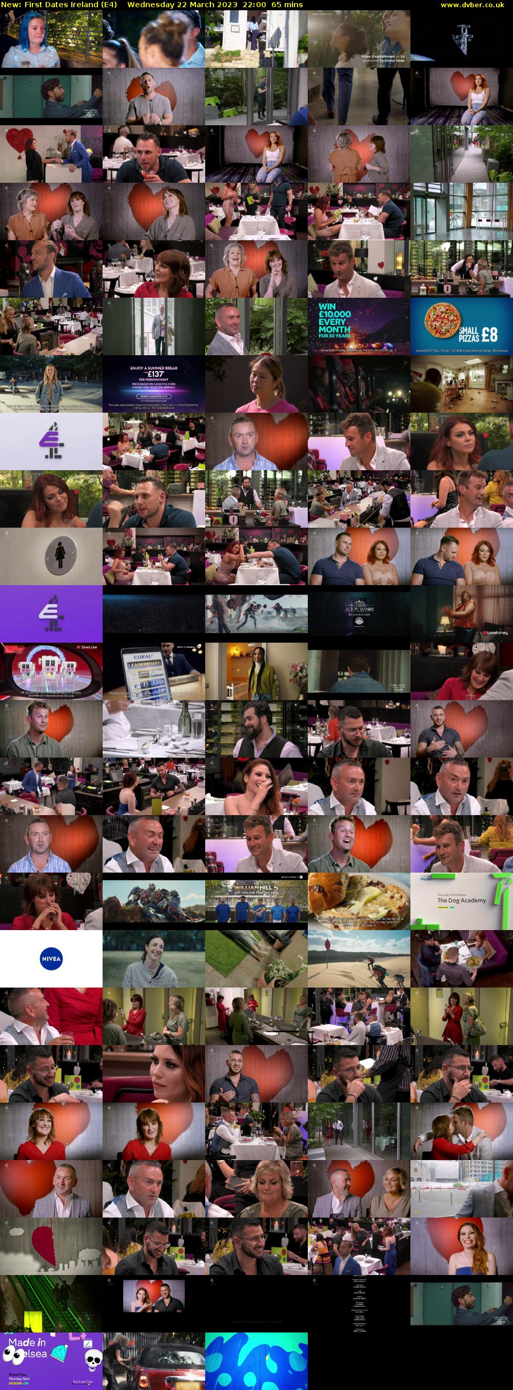 First Dates Ireland (E4) Wednesday 22 March 2023 22:00 - 23:05