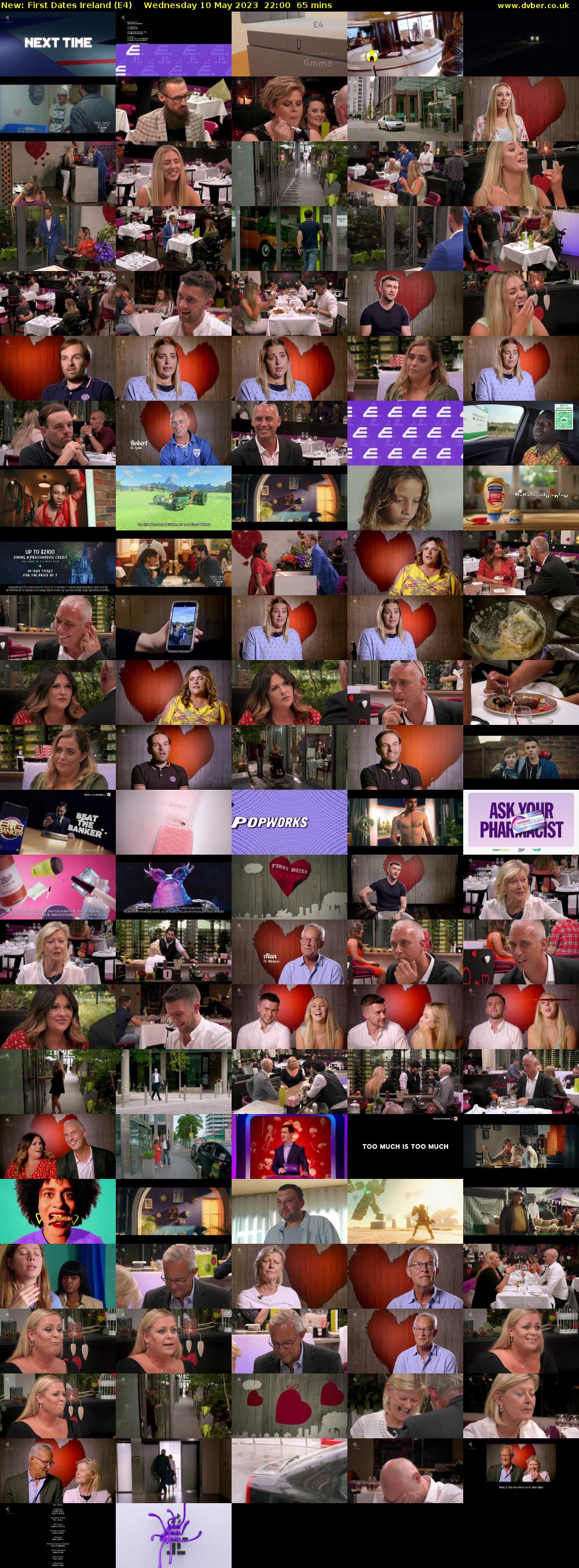 First Dates Ireland (E4) Wednesday 10 May 2023 22:00 - 23:05