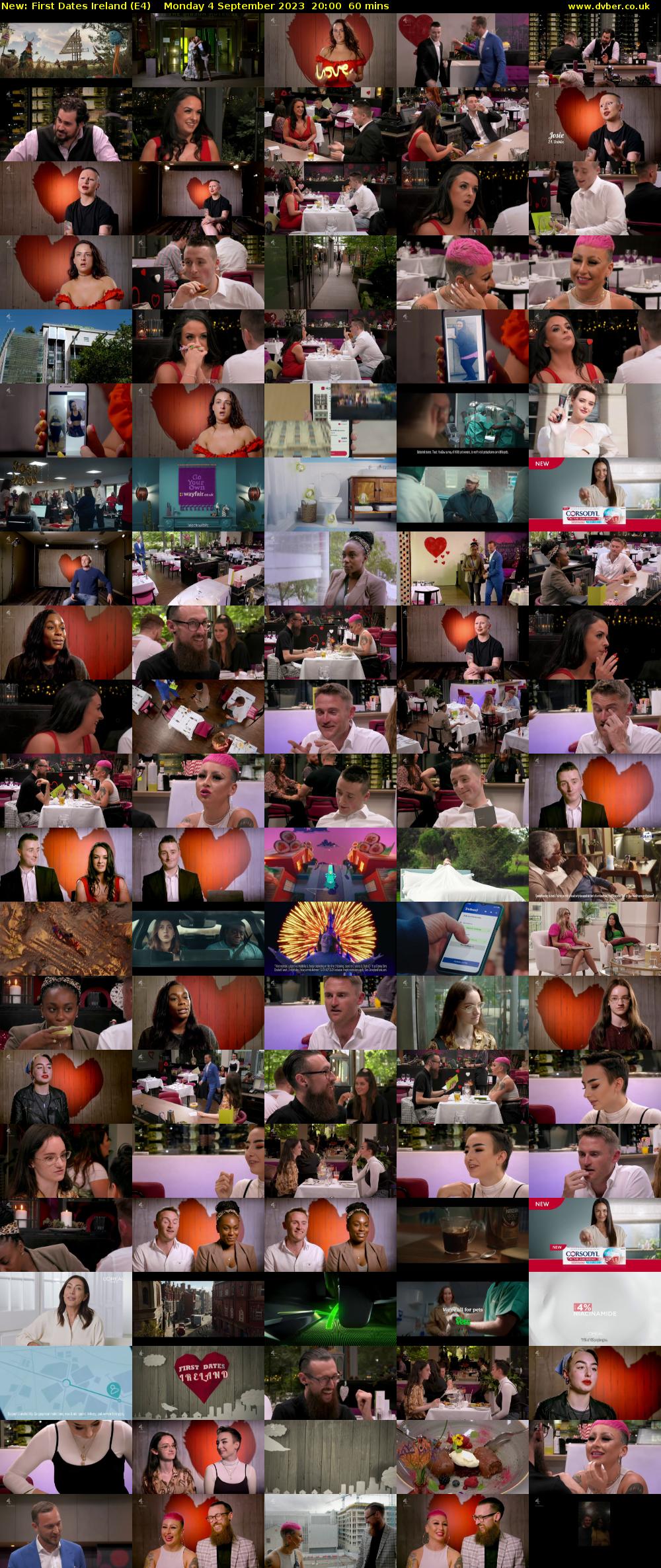 First Dates Ireland (E4) Monday 4 September 2023 20:00 - 21:00
