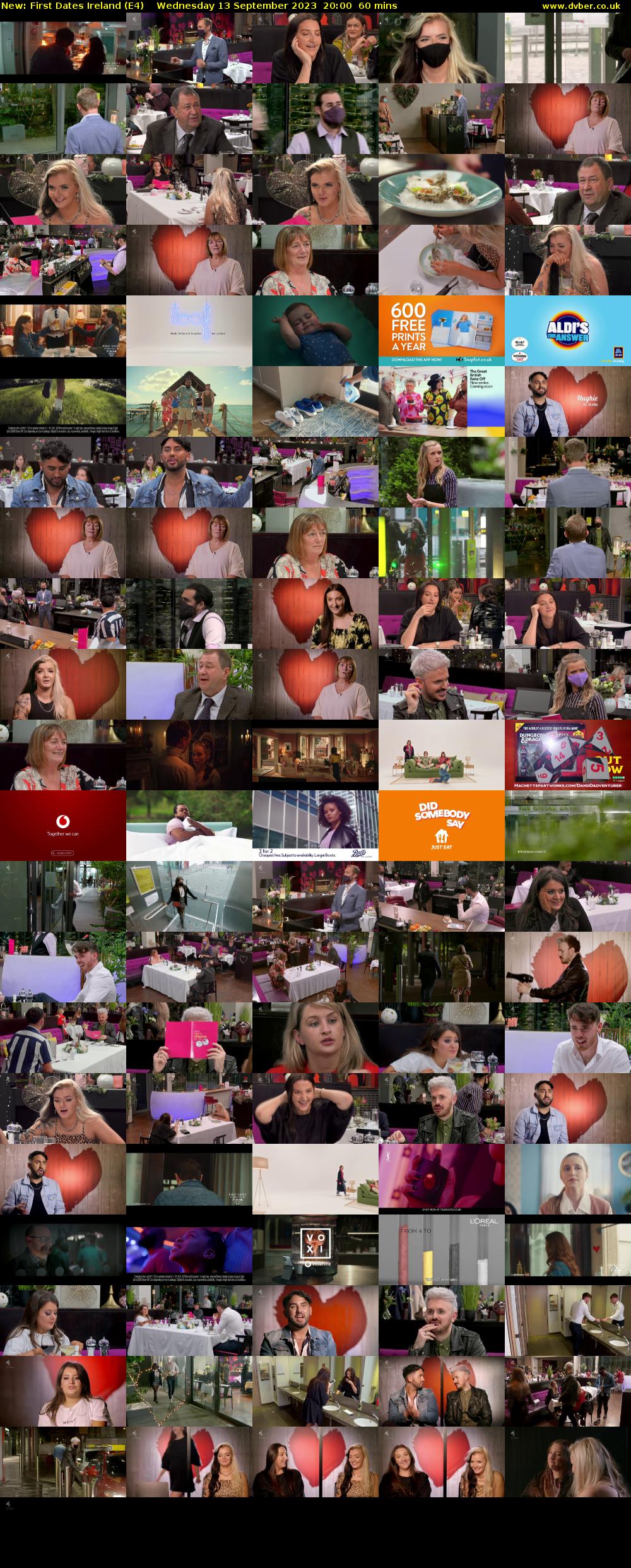 First Dates Ireland (E4) Wednesday 13 September 2023 20:00 - 21:00