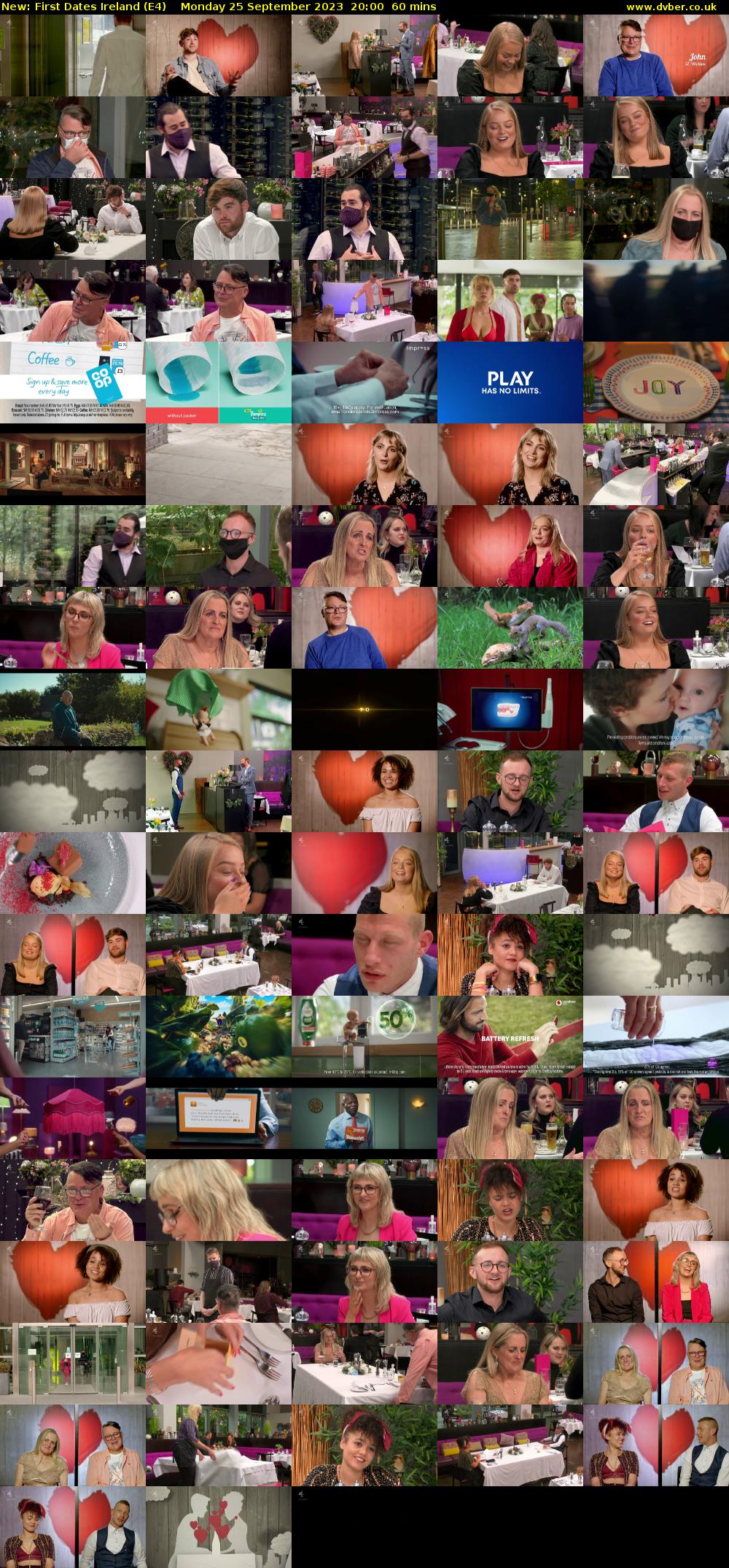 First Dates Ireland (E4) Monday 25 September 2023 20:00 - 21:00