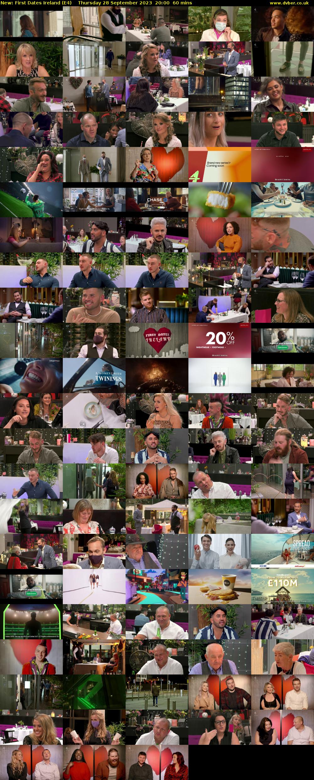 First Dates Ireland (E4) Thursday 28 September 2023 20:00 - 21:00