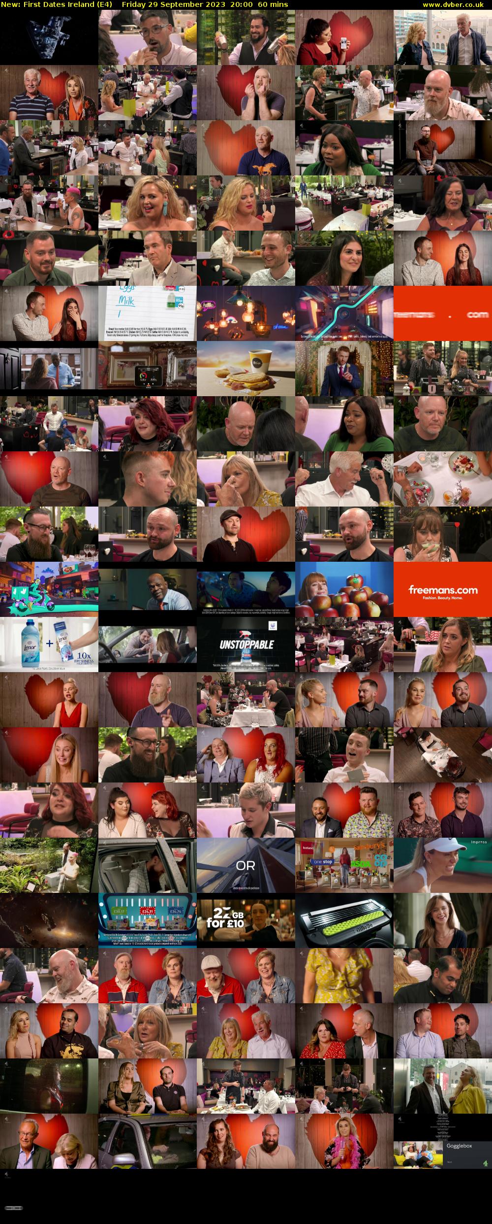 First Dates Ireland (E4) Friday 29 September 2023 20:00 - 21:00