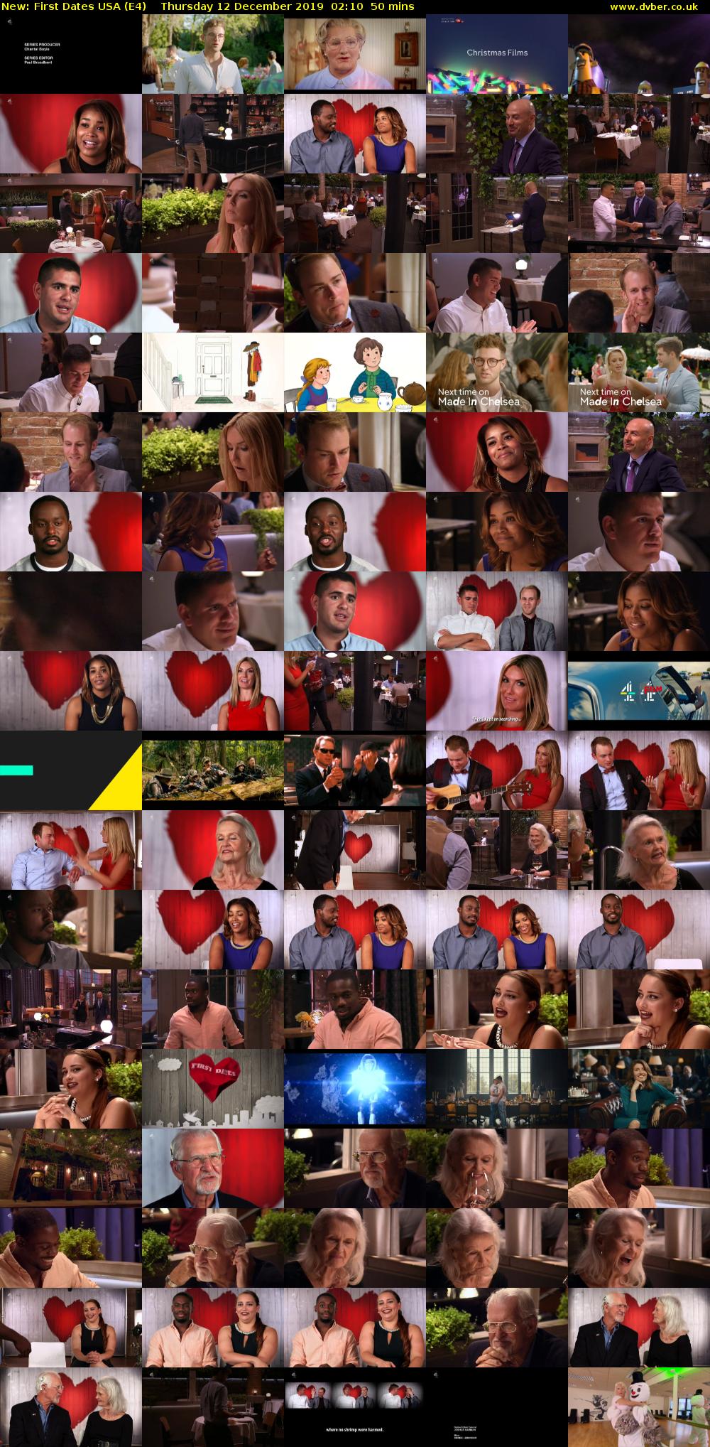 First Dates USA (E4) Thursday 12 December 2019 02:10 - 03:00