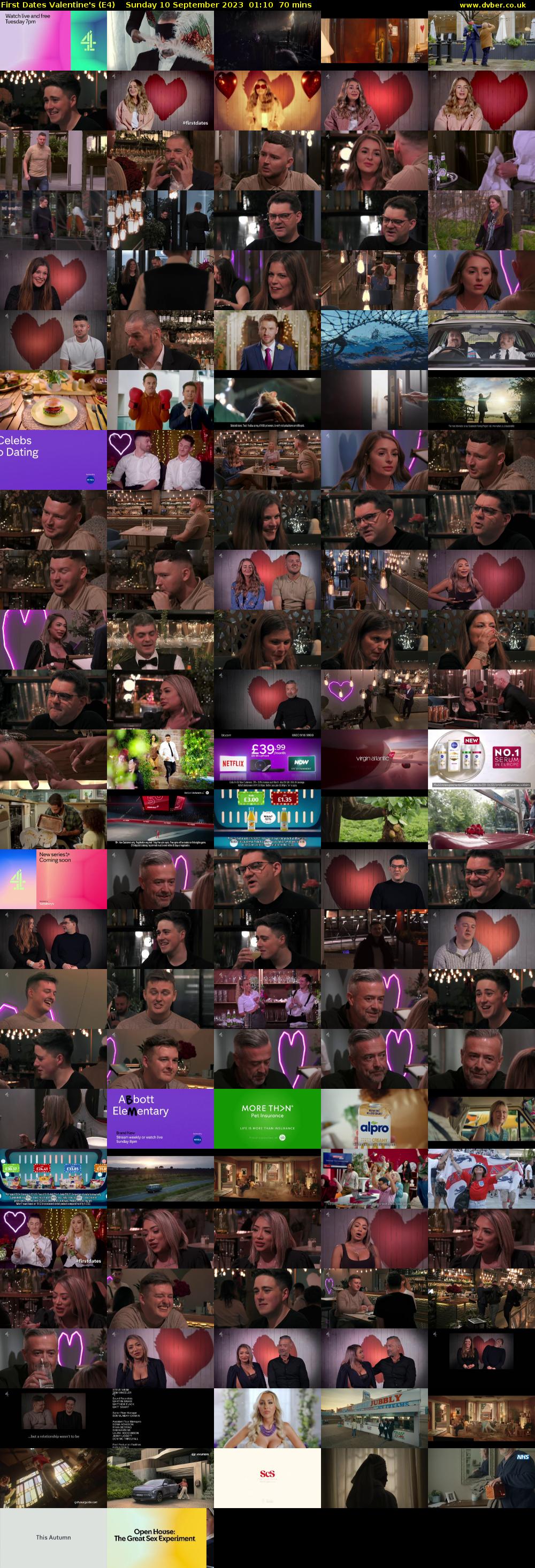 First Dates Valentine's (E4) Sunday 10 September 2023 01:10 - 02:20