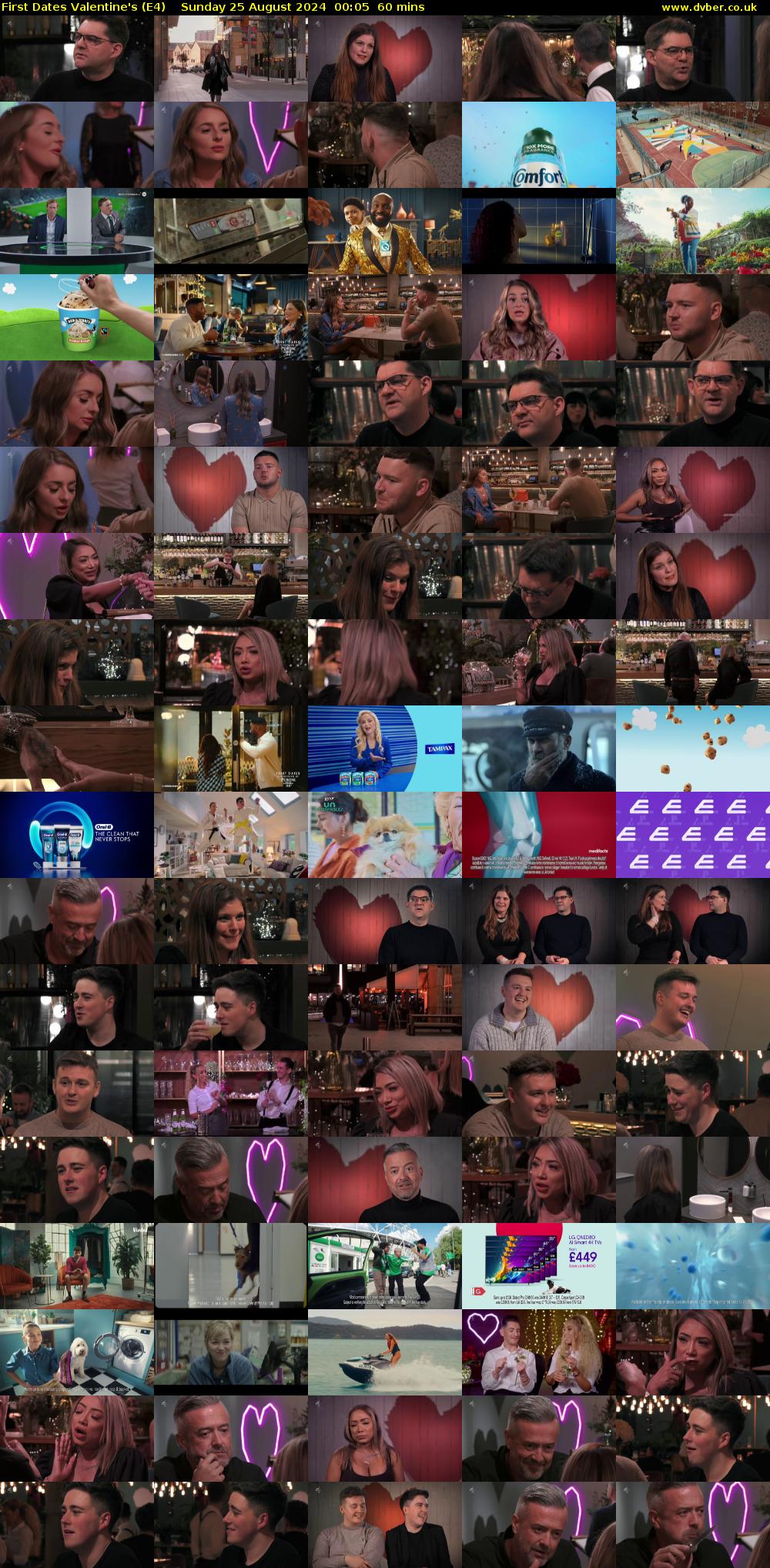 First Dates Valentine's (E4) Sunday 25 August 2024 00:05 - 01:05