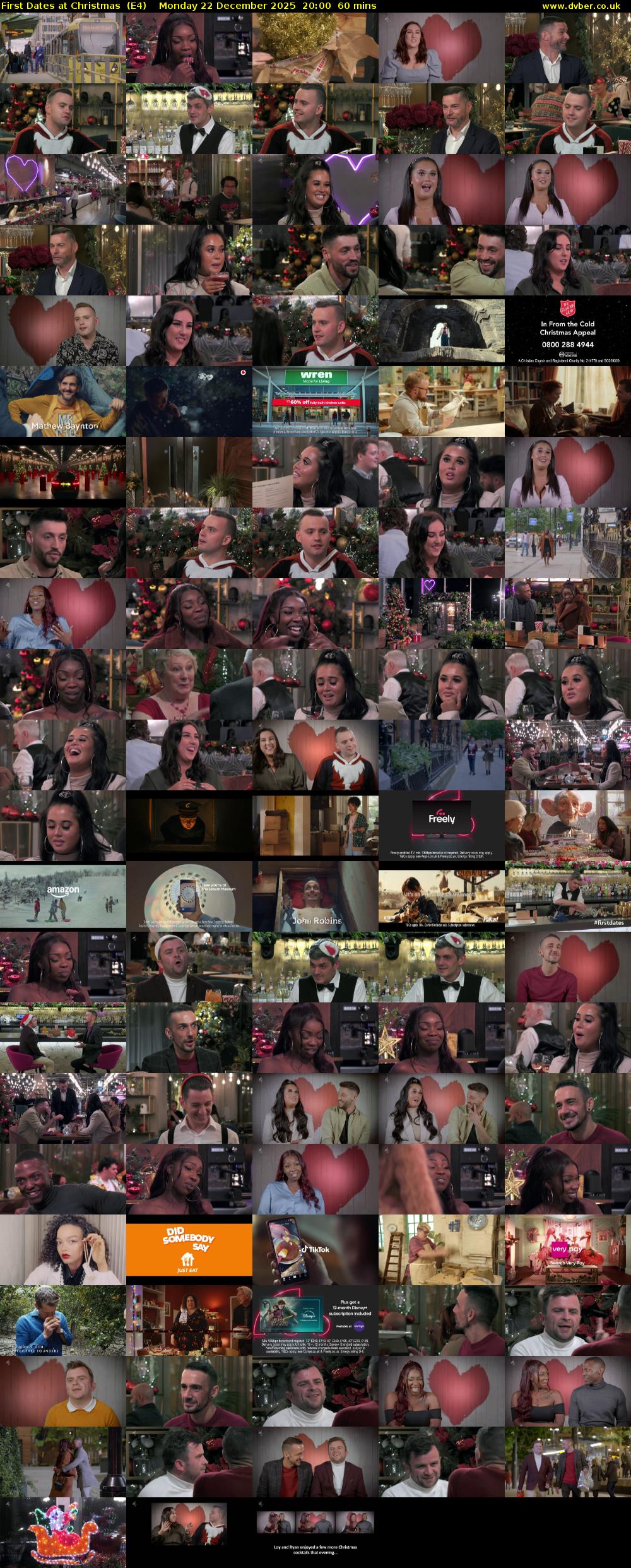 First Dates at Christmas  (E4) Monday 22 December 2025 20:00 - 21:00