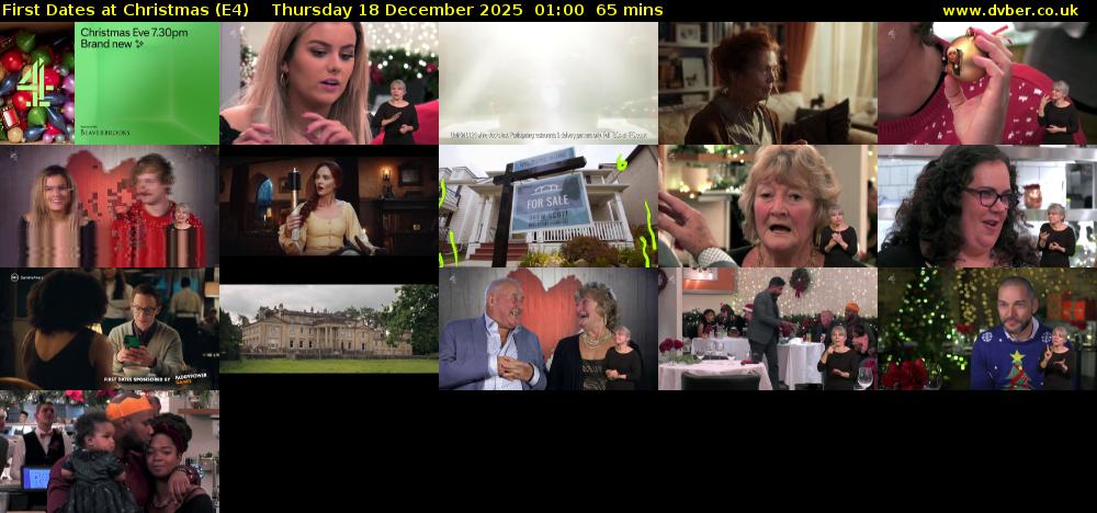 First Dates at Christmas (E4) Thursday 18 December 2025 01:00 - 02:05