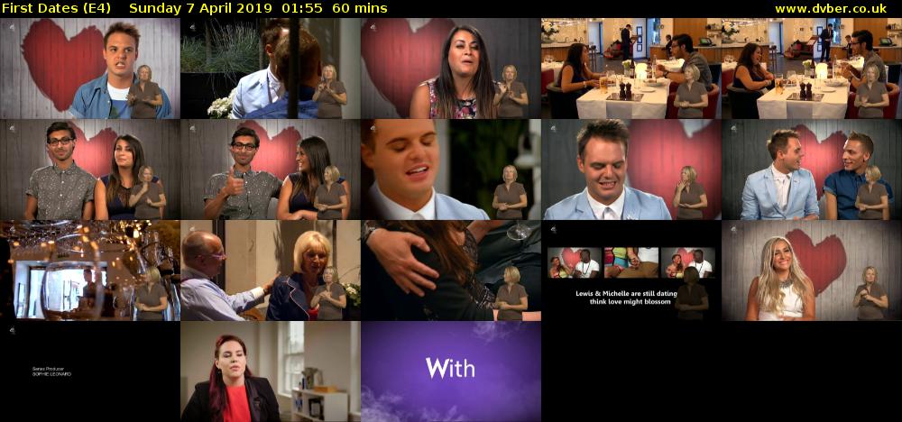 First Dates (E4) Sunday 7 April 2019 01:55 - 02:55
