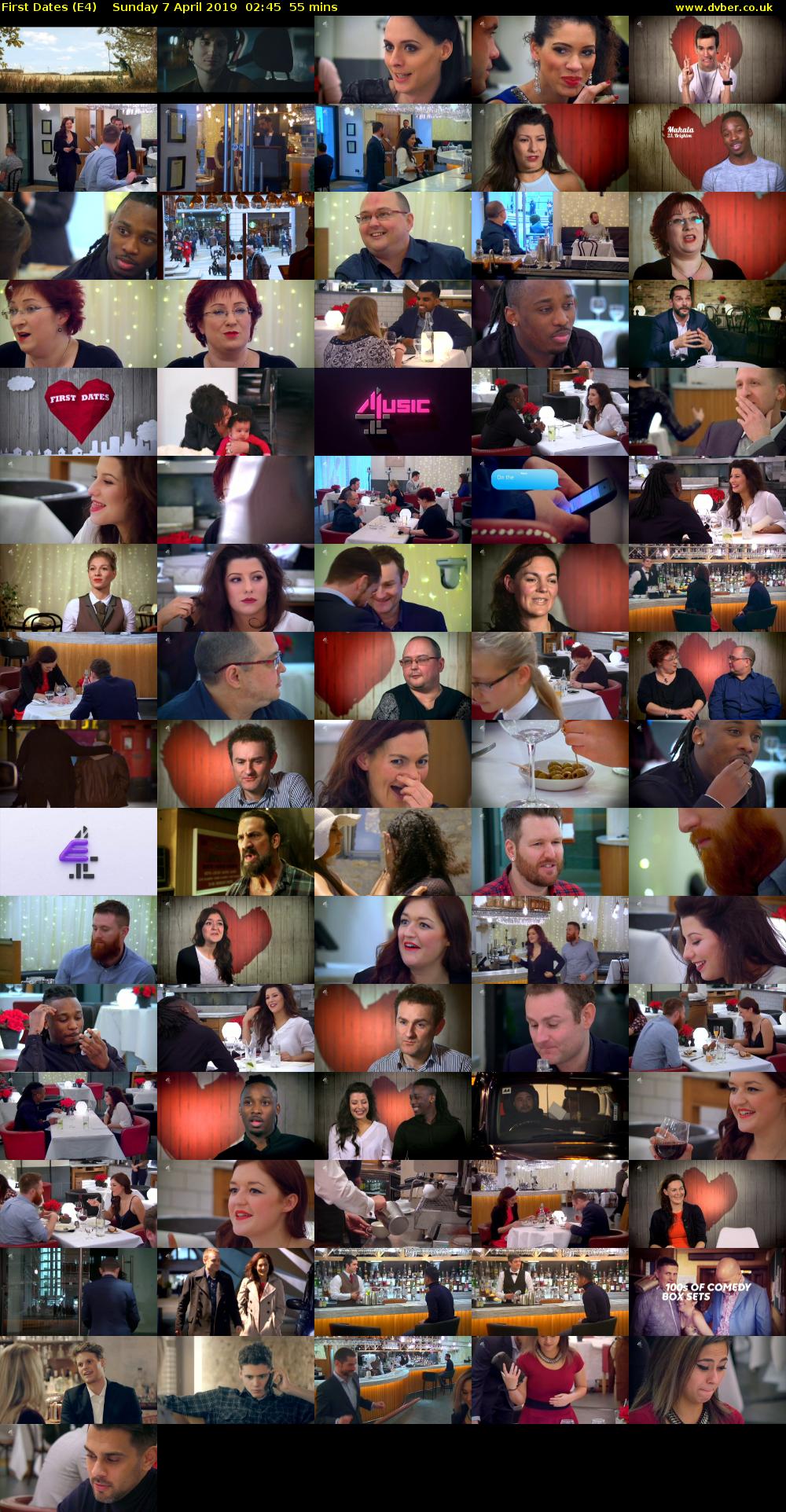 First Dates (E4) Sunday 7 April 2019 02:45 - 03:40