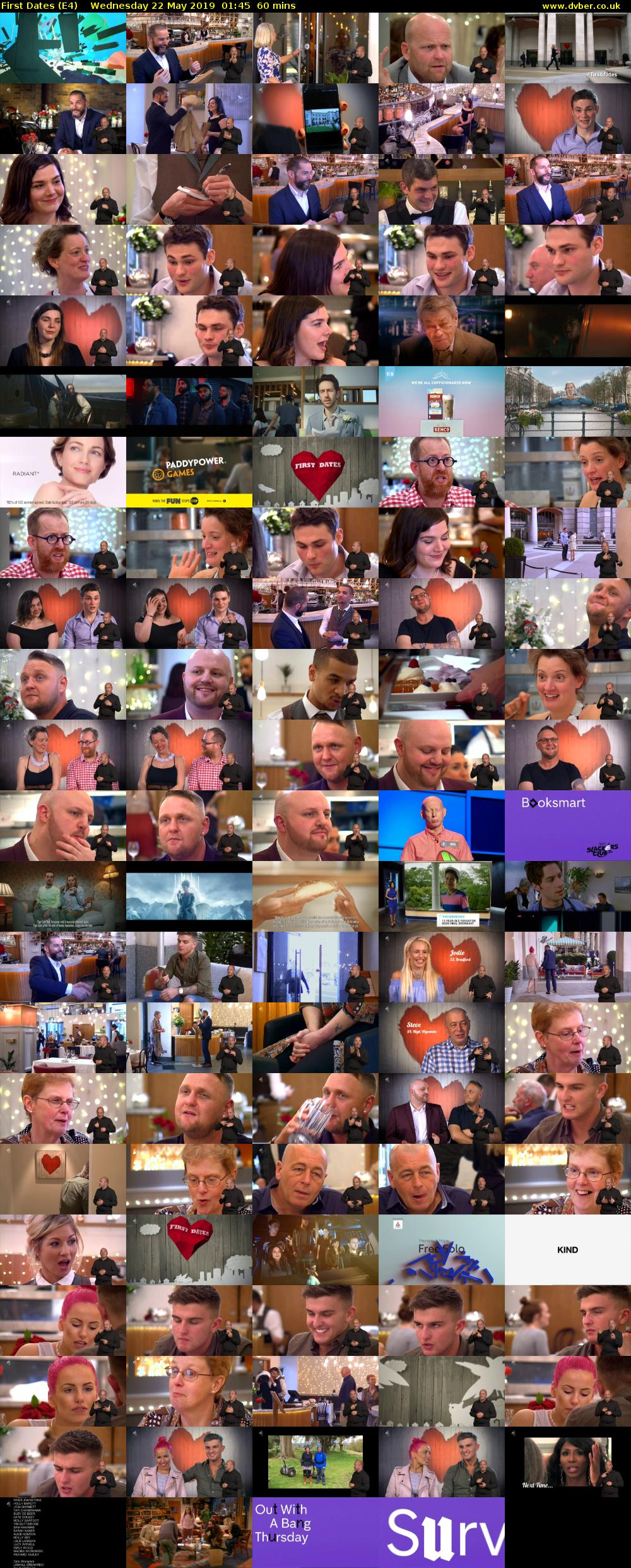 First Dates (E4) Wednesday 22 May 2019 01:45 - 02:45