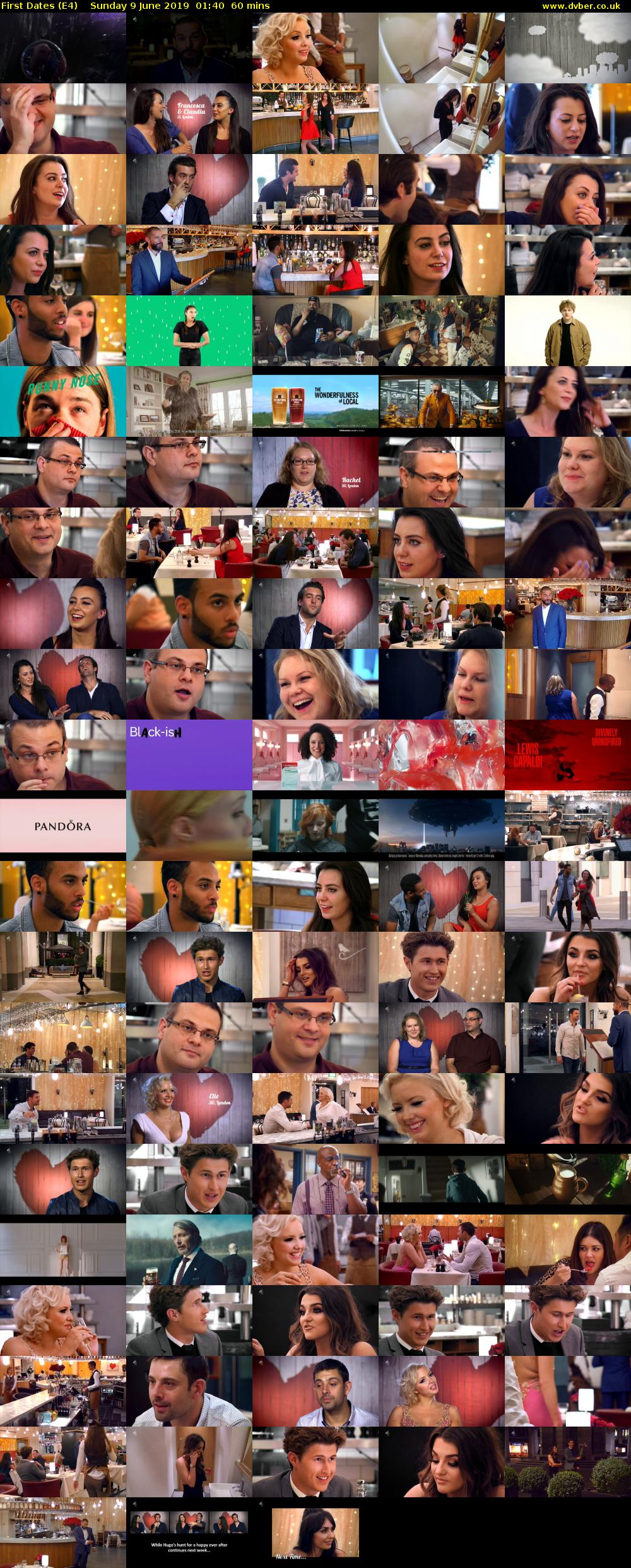 First Dates (E4) Sunday 9 June 2019 01:40 - 02:40