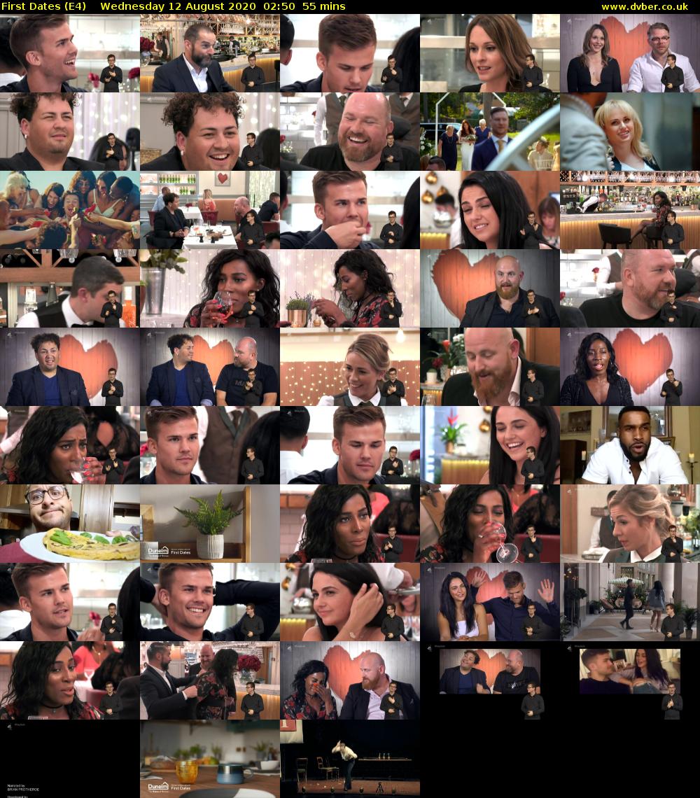 First Dates (E4) Wednesday 12 August 2020 02:50 - 03:45