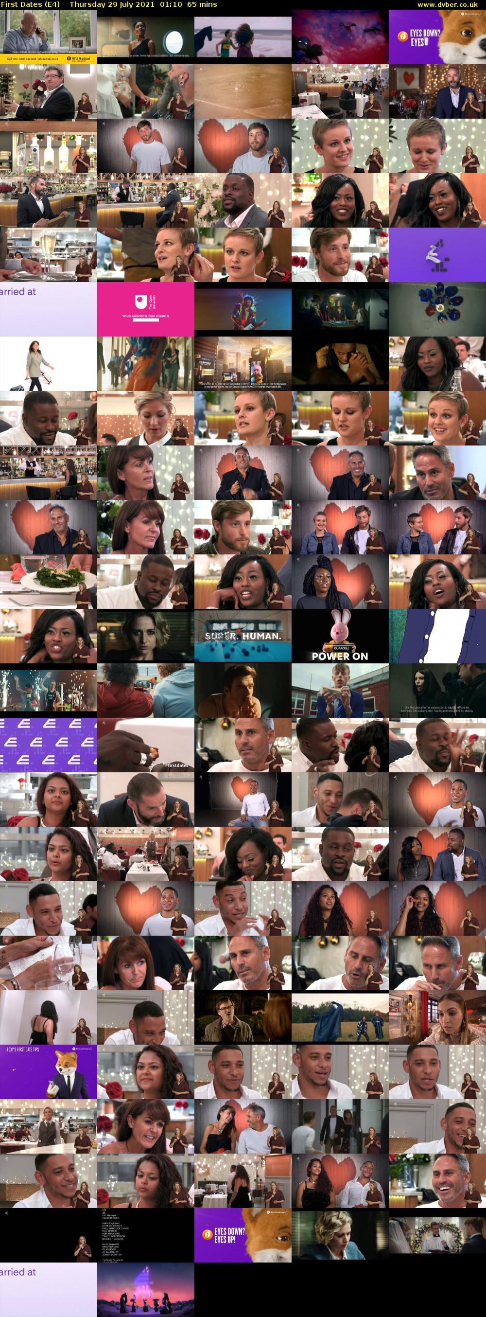 First Dates (E4) Thursday 29 July 2021 01:10 - 02:15