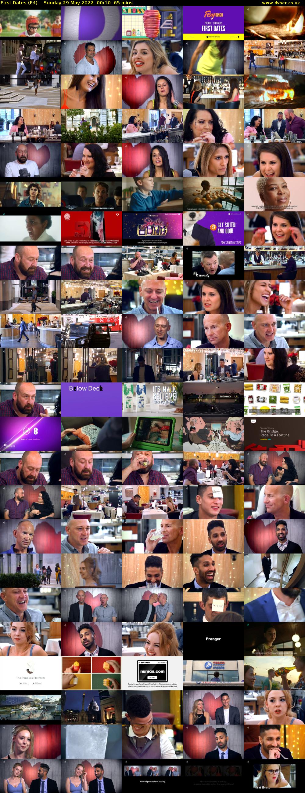 First Dates (E4) Sunday 29 May 2022 00:10 - 01:15