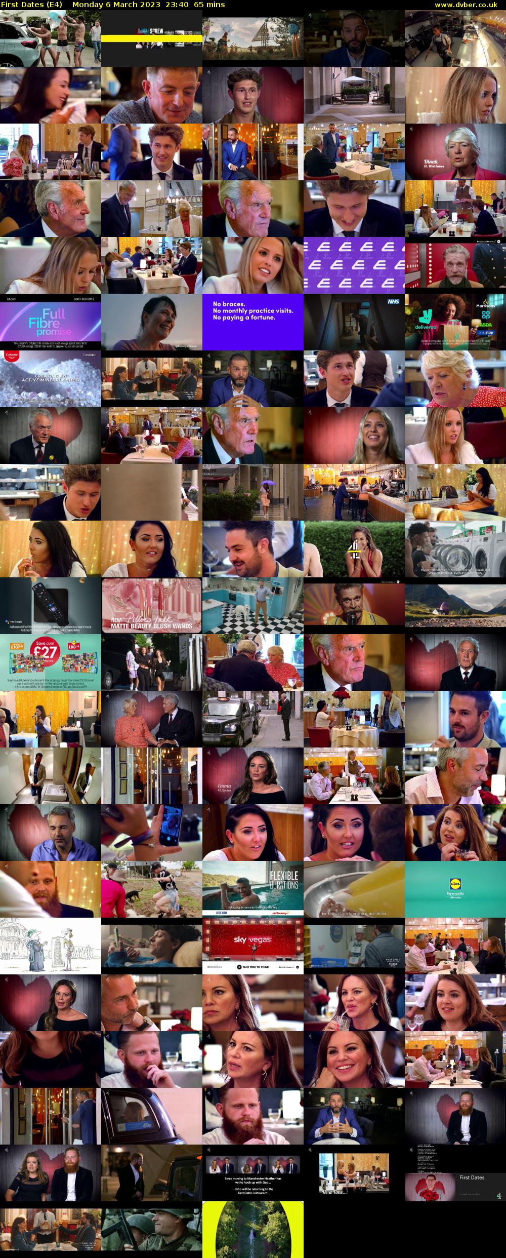 First Dates (E4) Monday 6 March 2023 23:40 - 00:45