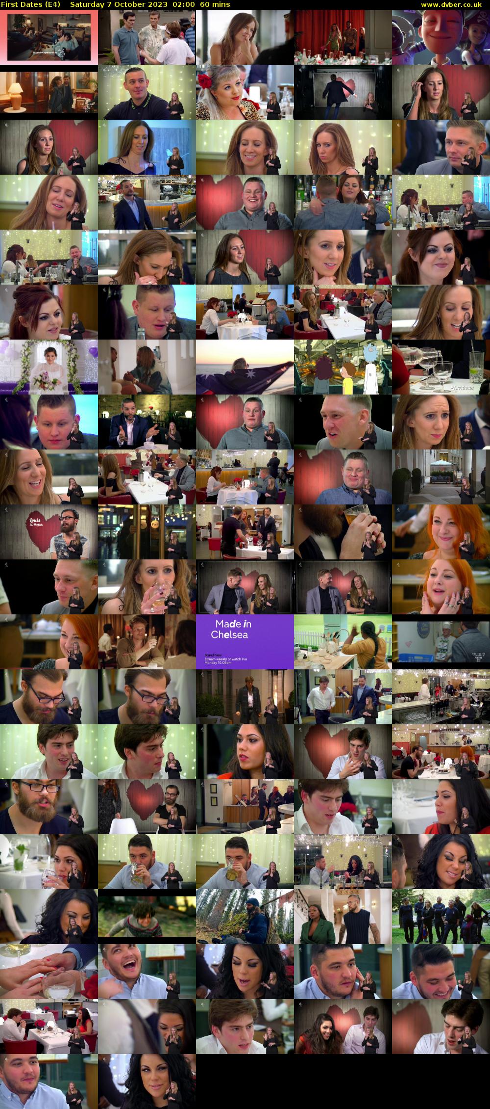 First Dates (E4) Saturday 7 October 2023 02:00 - 03:00