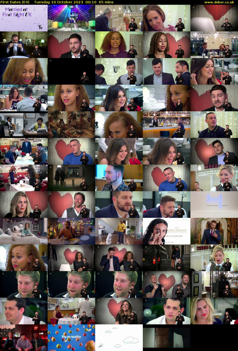 First Dates (E4) Tuesday 10 October 2023 00:10 - 01:15