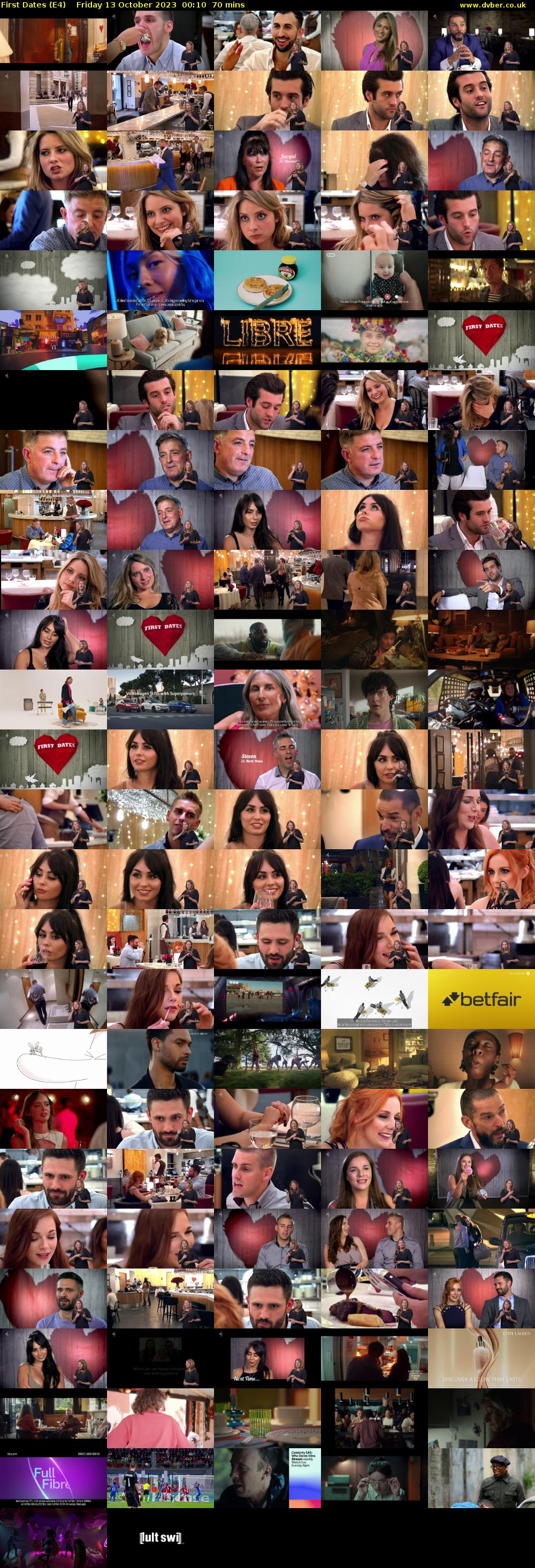 First Dates (E4) Friday 13 October 2023 00:10 - 01:20