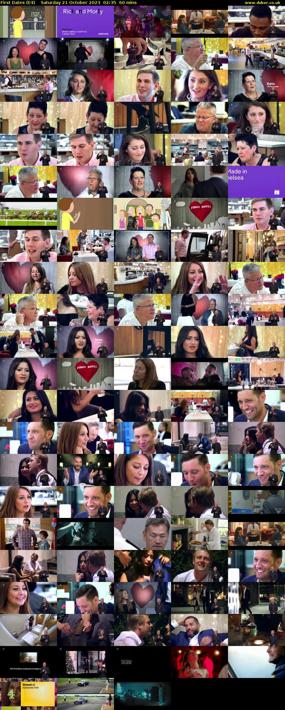 First Dates (E4) Saturday 21 October 2023 02:35 - 03:35