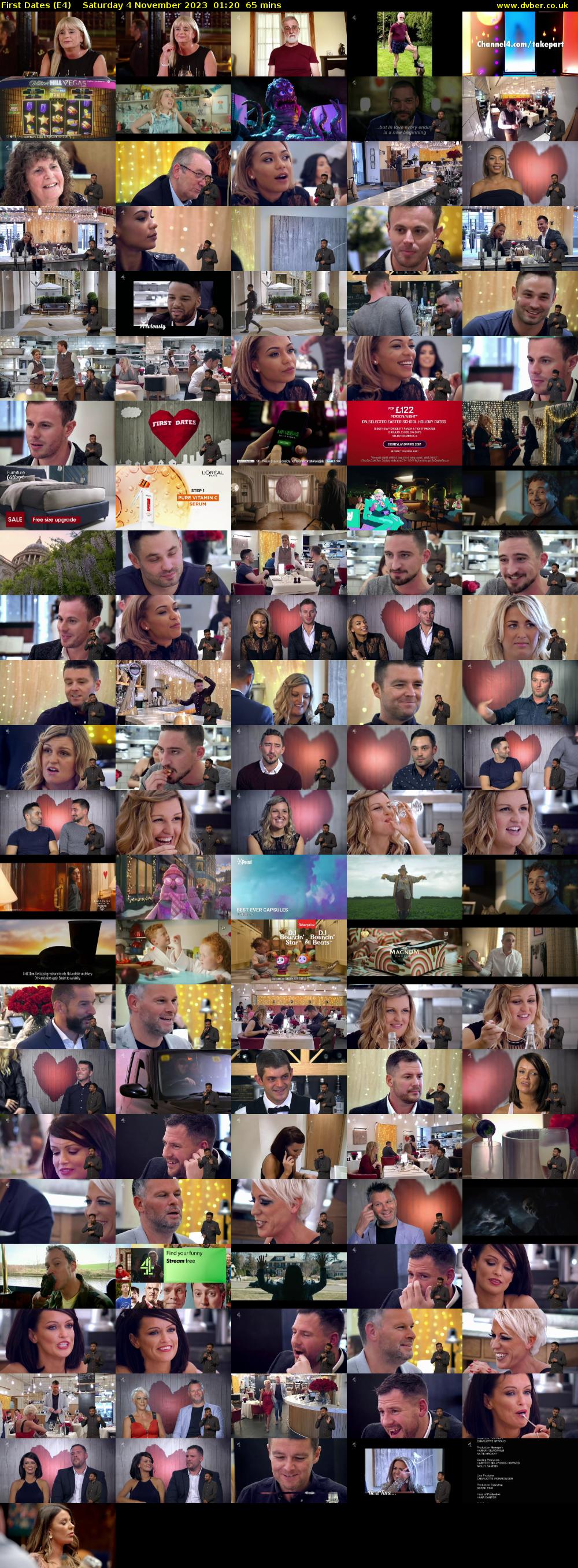 First Dates (E4) Saturday 4 November 2023 01:20 - 02:25