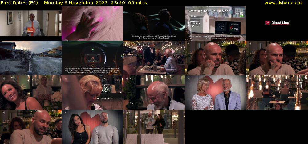 First Dates (E4) Monday 6 November 2023 23:20 - 00:20