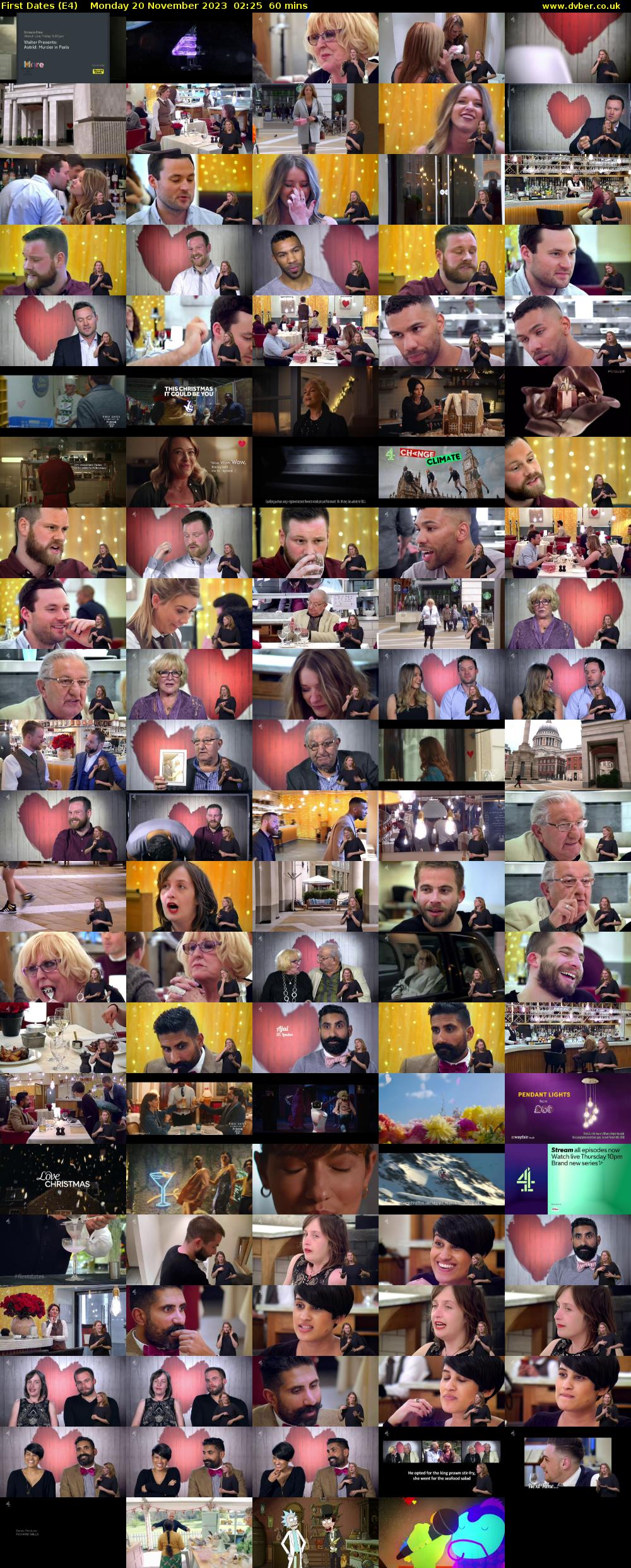 First Dates (E4) Monday 20 November 2023 02:25 - 03:25
