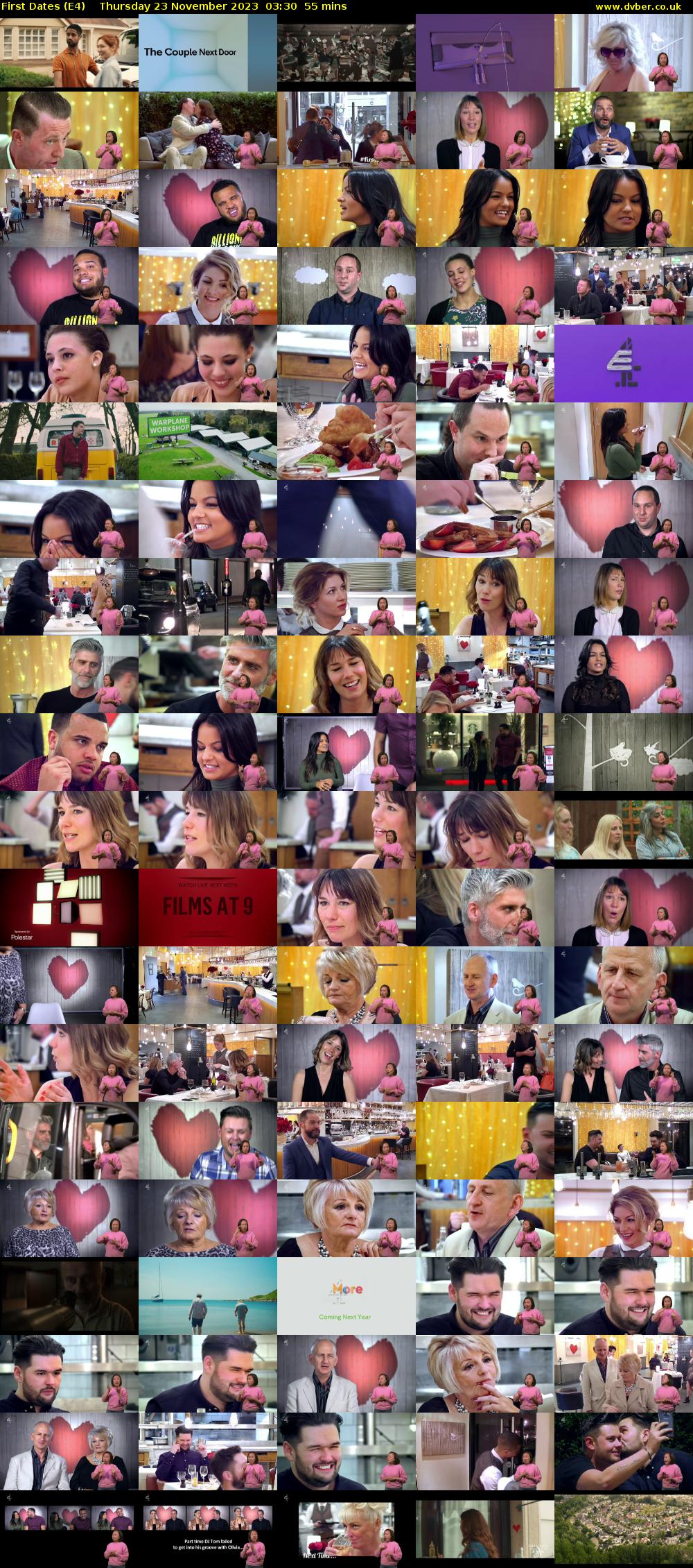 First Dates (E4) Thursday 23 November 2023 03:30 - 04:25