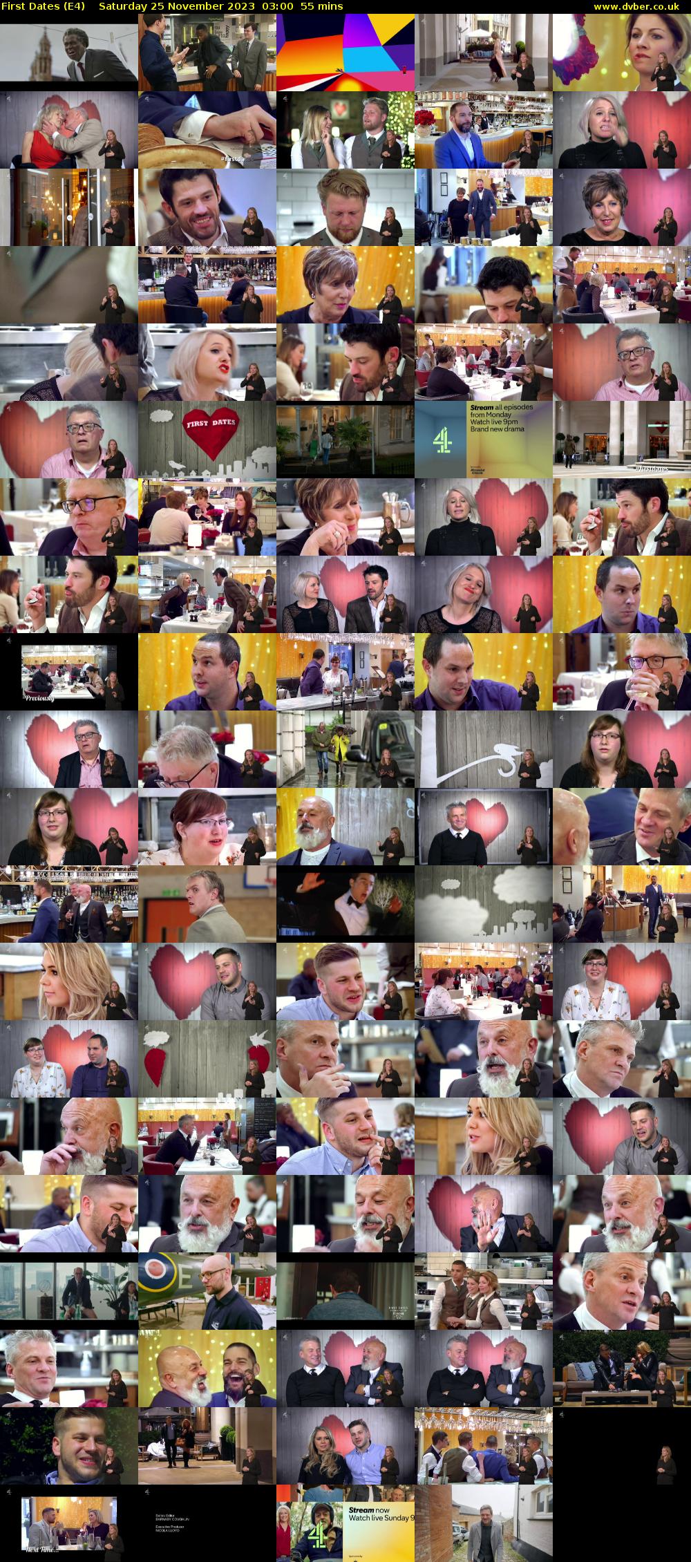 First Dates (E4) Saturday 25 November 2023 03:00 - 03:55