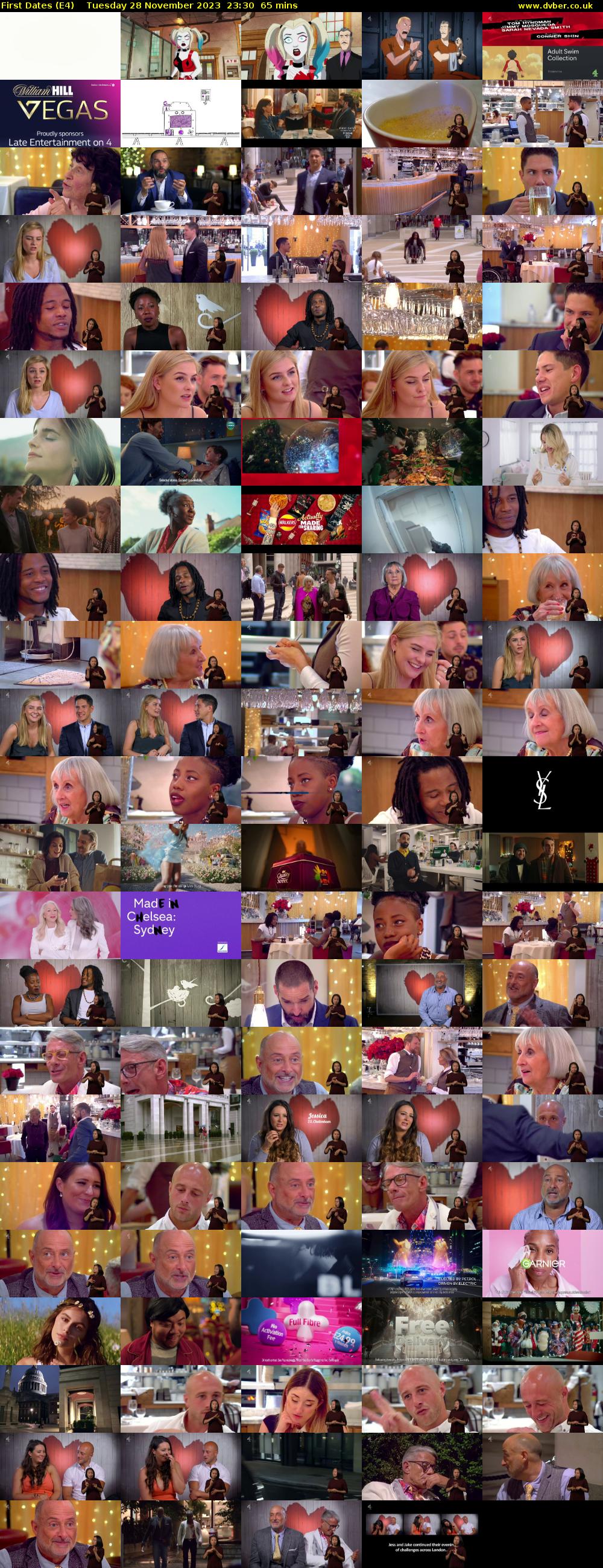 First Dates (E4) Tuesday 28 November 2023 23:30 - 00:35
