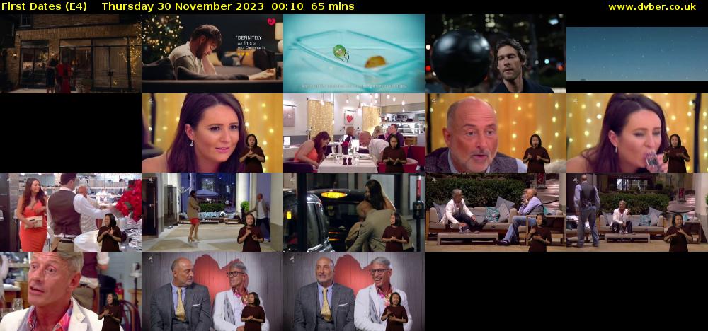 First Dates (E4) Thursday 30 November 2023 00:10 - 01:15