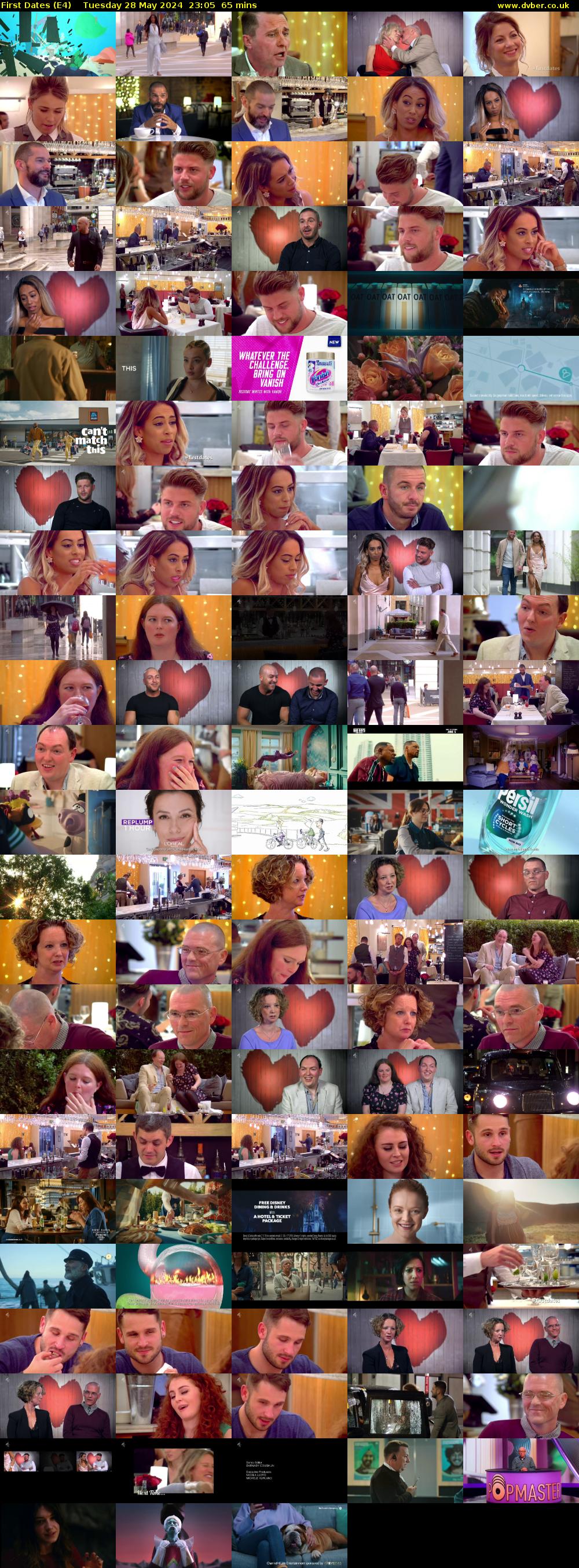 First Dates (E4) Tuesday 28 May 2024 23:05 - 00:10