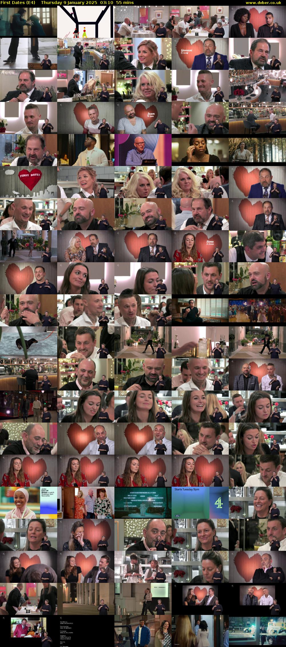 First Dates (E4) Thursday 9 January 2025 03:10 - 04:05