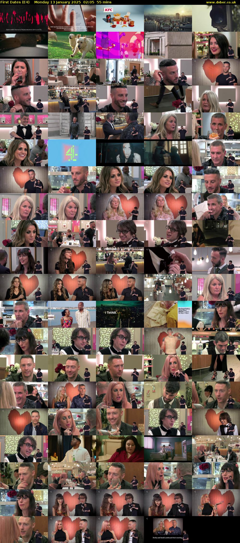 First Dates (E4) Monday 13 January 2025 02:05 - 03:00