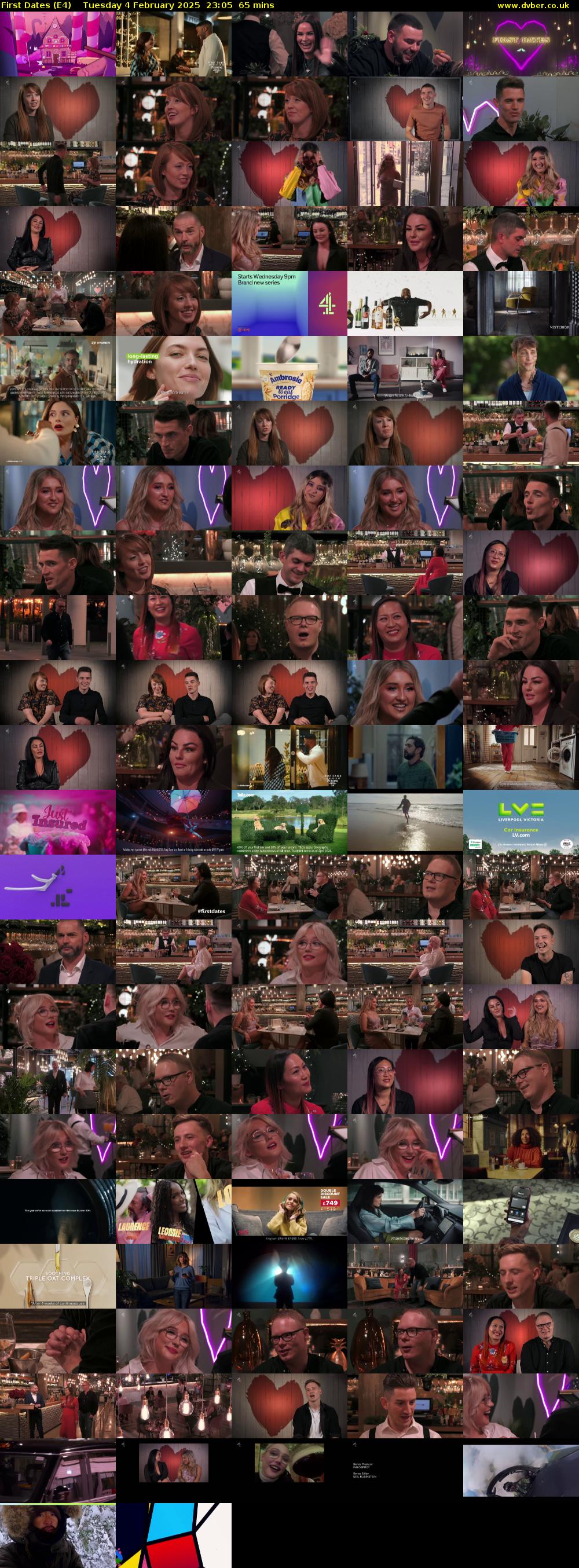 First Dates (E4) Tuesday 4 February 2025 23:05 - 00:10