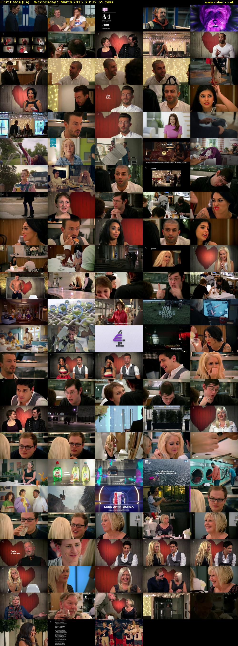 First Dates (E4) Wednesday 5 March 2025 23:35 - 00:40