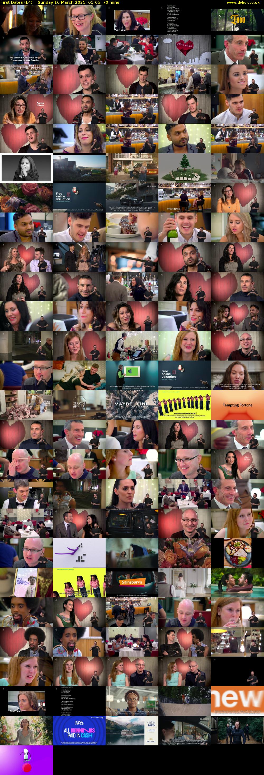 First Dates (E4) Sunday 16 March 2025 01:05 - 02:15