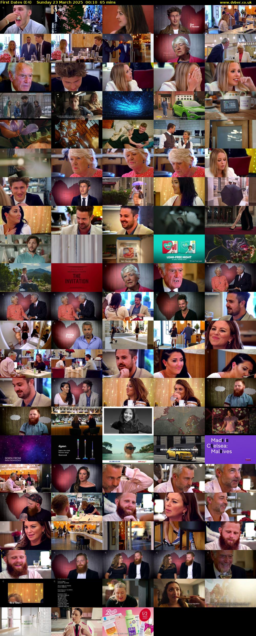 First Dates (E4) Sunday 23 March 2025 00:10 - 01:15