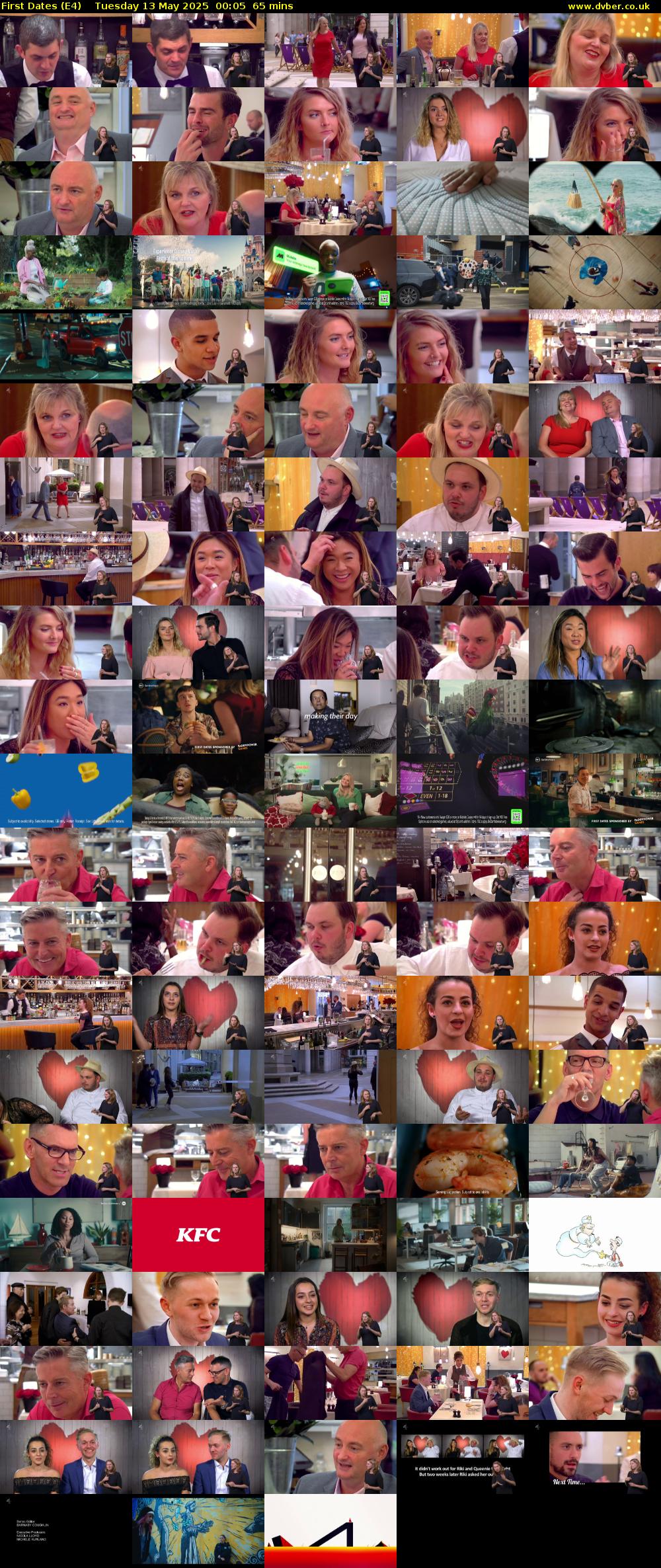 First Dates (E4) Tuesday 13 May 2025 00:05 - 01:10
