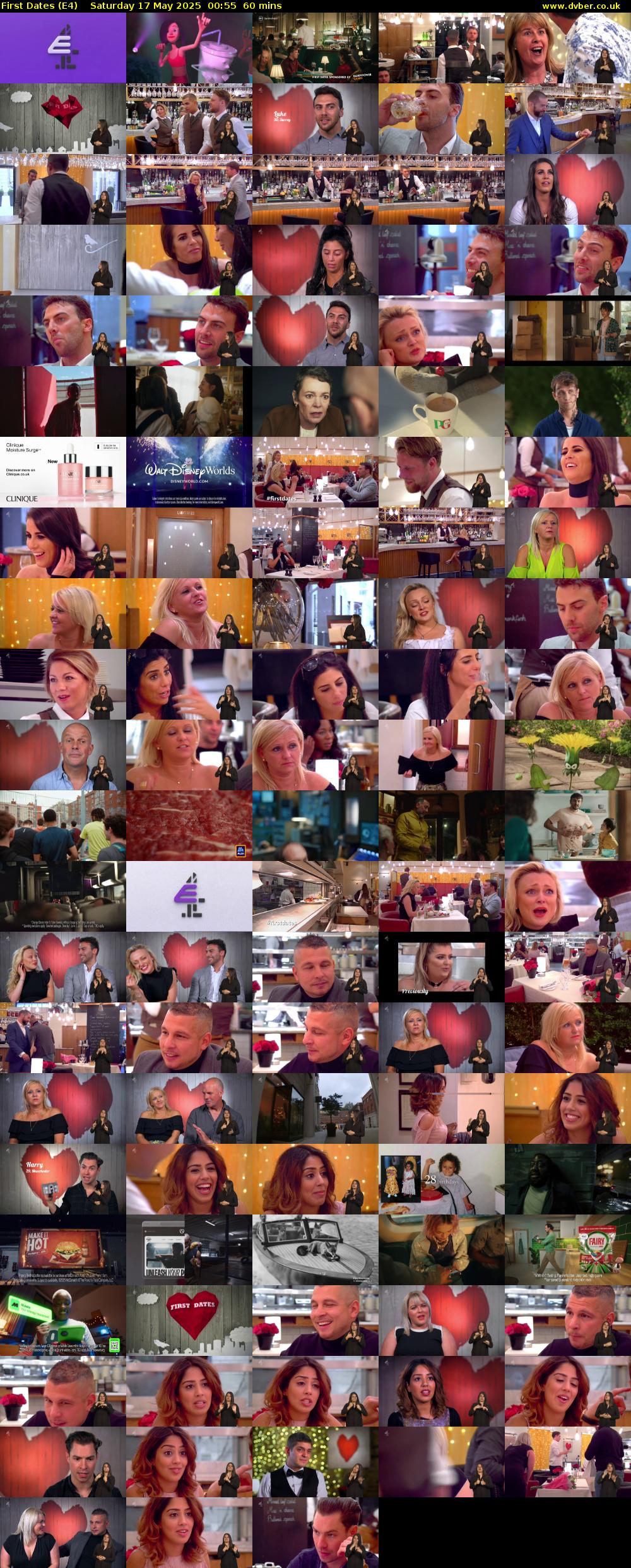 First Dates (E4) Saturday 17 May 2025 00:55 - 01:55