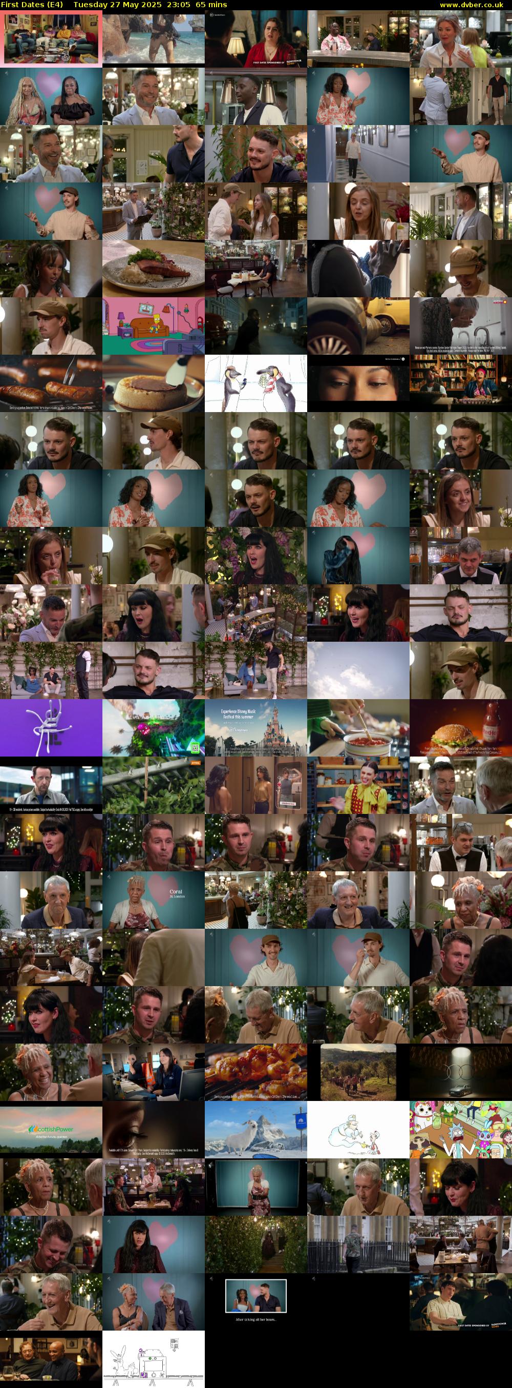 First Dates (E4) Tuesday 27 May 2025 23:05 - 00:10