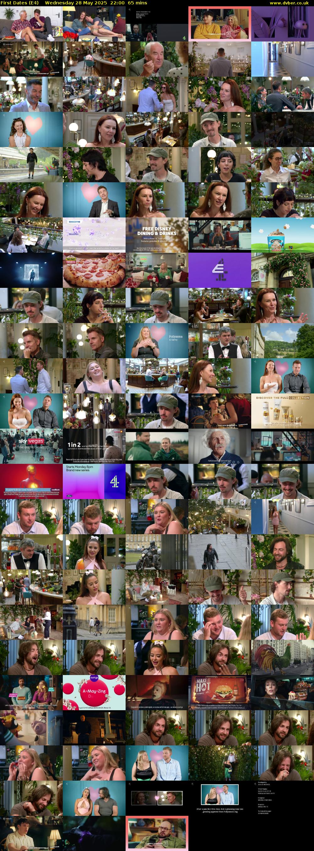 First Dates (E4) Wednesday 28 May 2025 22:00 - 23:05