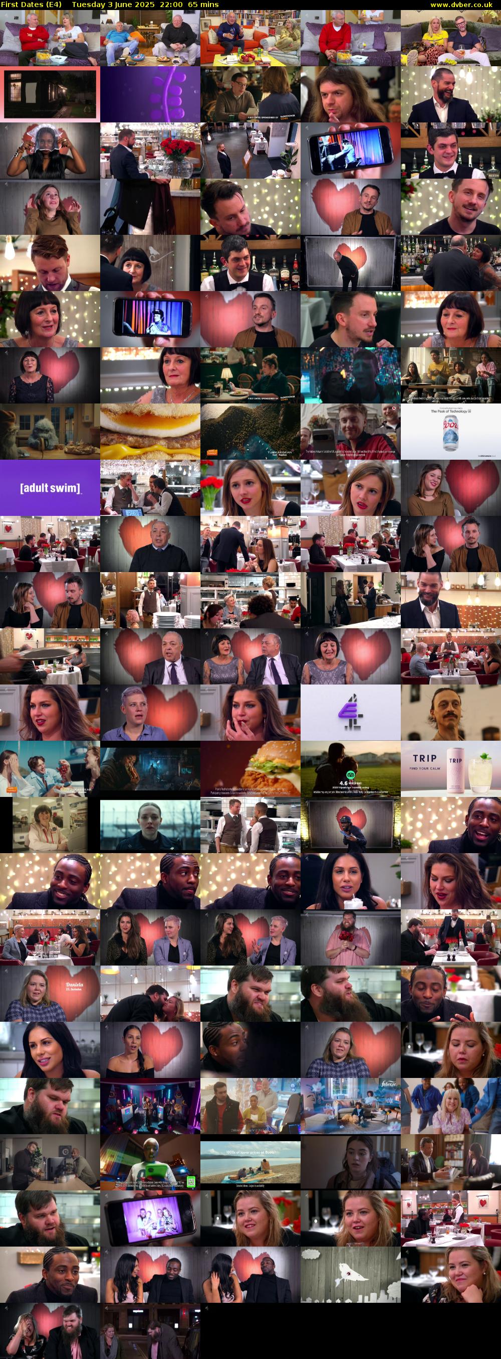 First Dates (E4) Tuesday 3 June 2025 22:00 - 23:05
