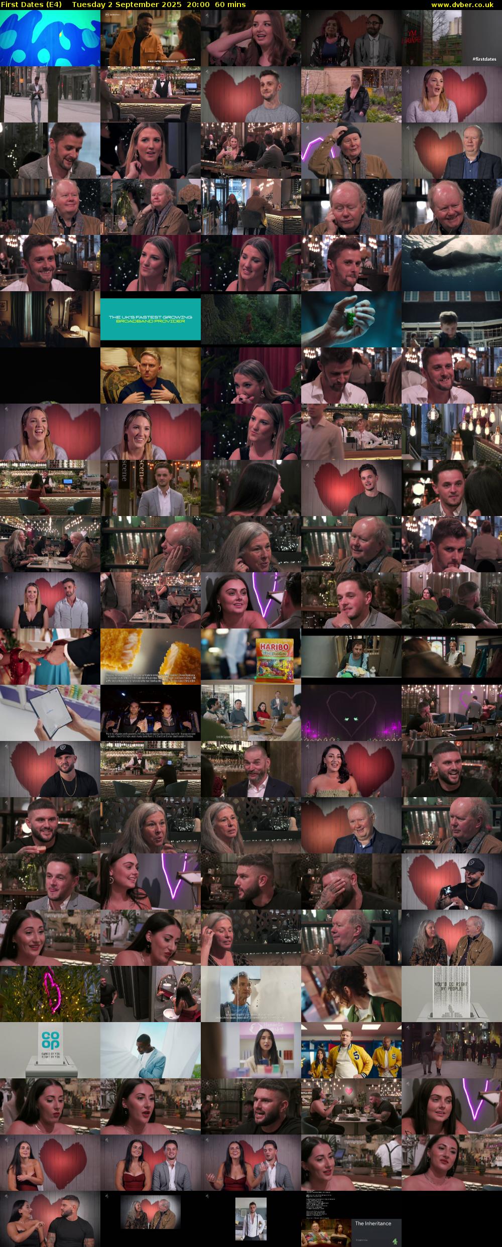 First Dates (E4) Tuesday 2 September 2025 20:00 - 21:00