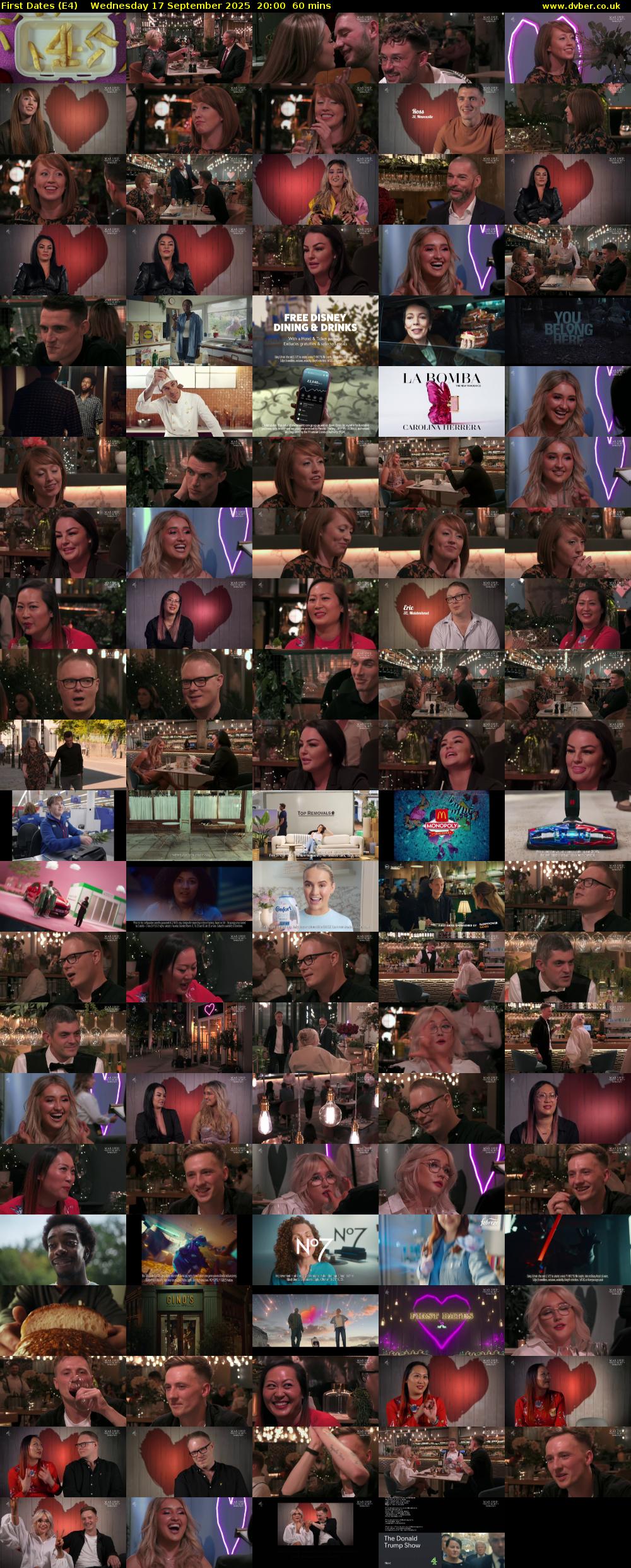 First Dates (E4) Wednesday 17 September 2025 20:00 - 21:00